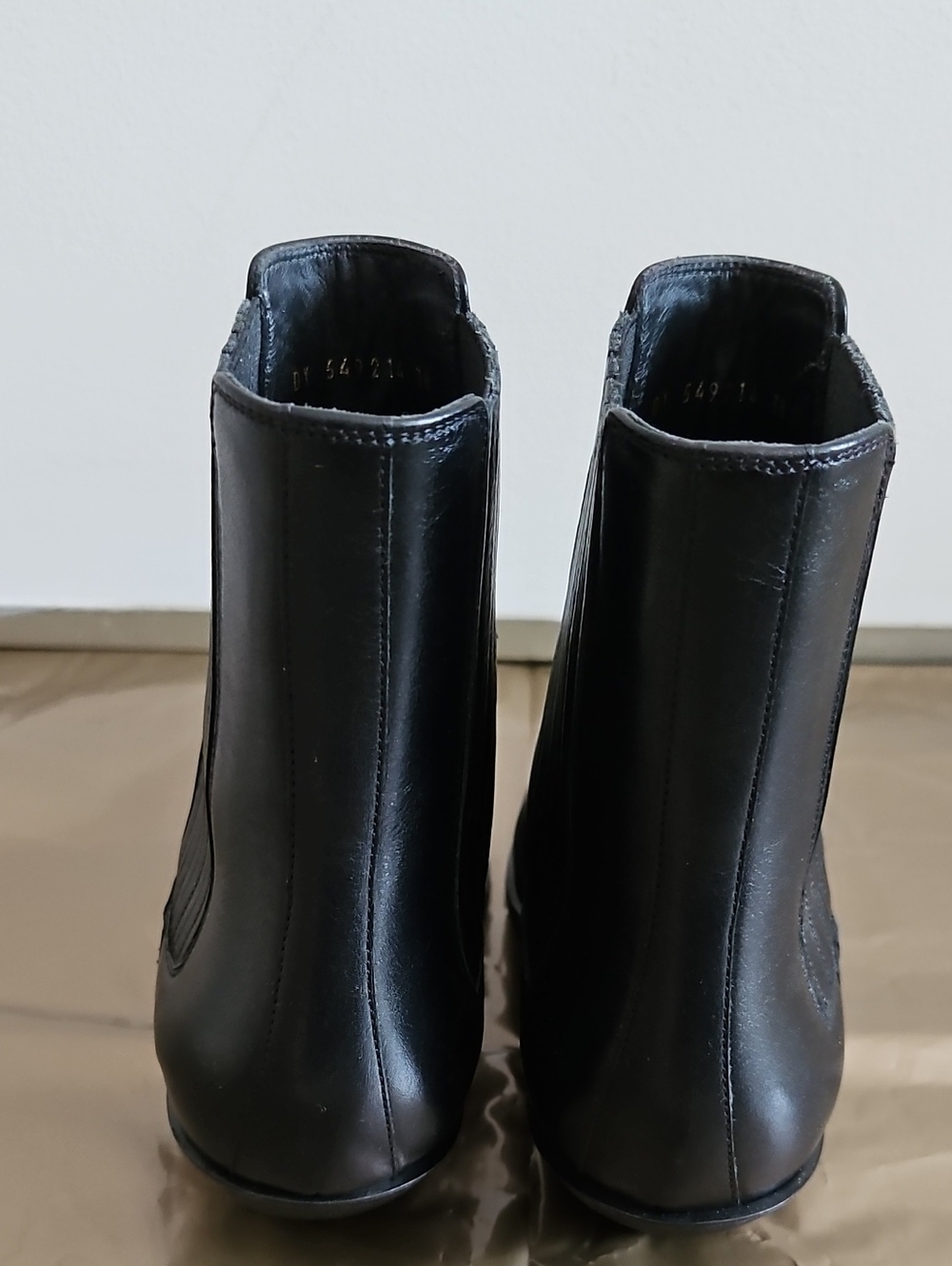 Saint Laurent Black Leather Ankle Booties